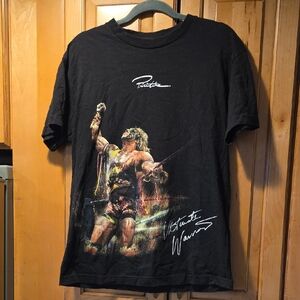 WWE Black Ultimate Warrior Men's T-Shirt